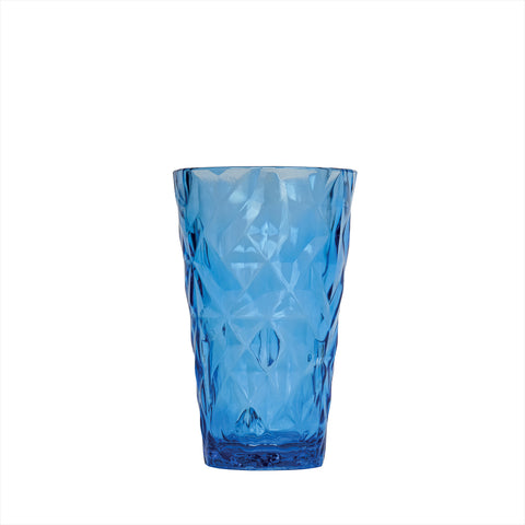 Round Blue Polycarbonate High-Ball dia.3.5" h:5.5" 14 oz. (Set of 6)
