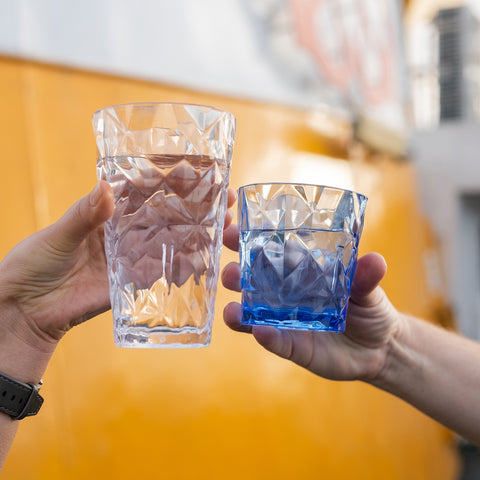 Prism dia.3.5" h:5.5" 14 oz. Round Clear Polycarbonate High-Ball (Set of 6)