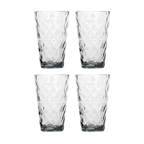 Prism dia.3.75" h:6.5" 17 oz. Round Charcoal Polycarbonate High-Ball (Set of 4)