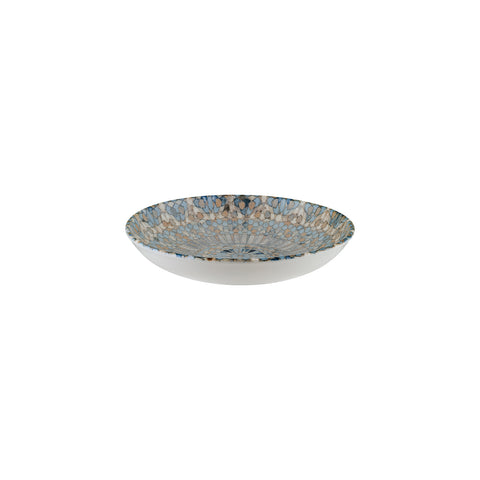 Bonna China Luca Mosaic Matte dia.10" h:2" 44 oz. Round Decorated Porcelain Bowl (Set of 2)