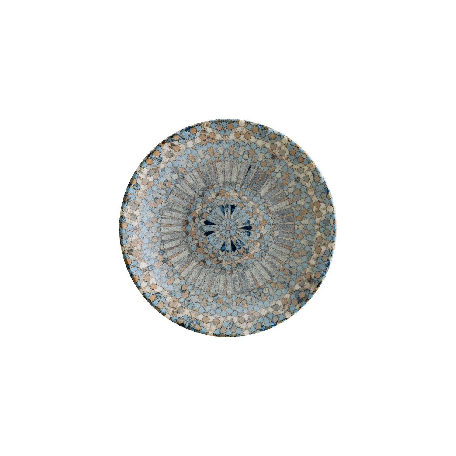 Bonna China Luca Mosaic Matte dia.10" h:2" 44 oz. Round Decorated Porcelain Bowl (Set of 2)