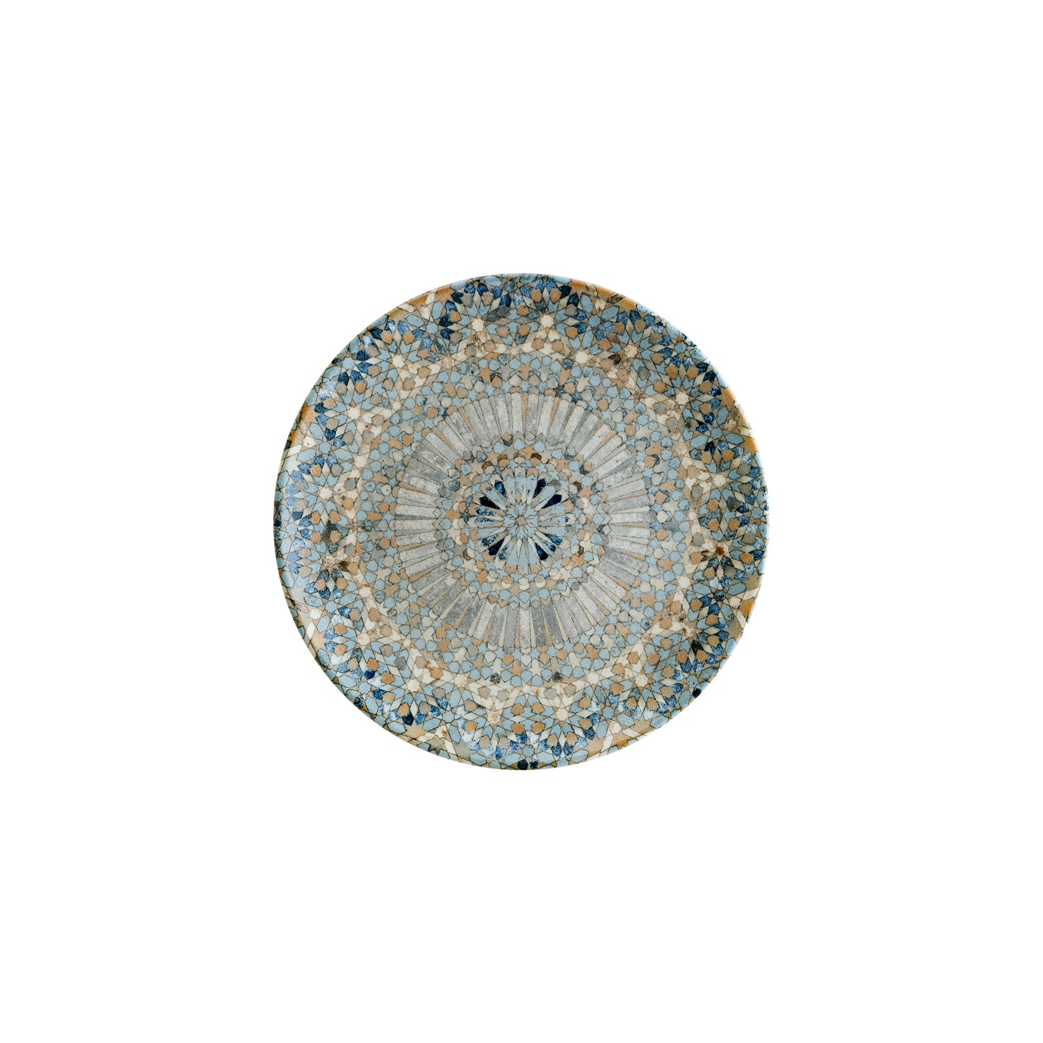 Bonna China Luca Mosaic Matte dia.10"  Round Decorated Porcelain Plate (Set of 4)
