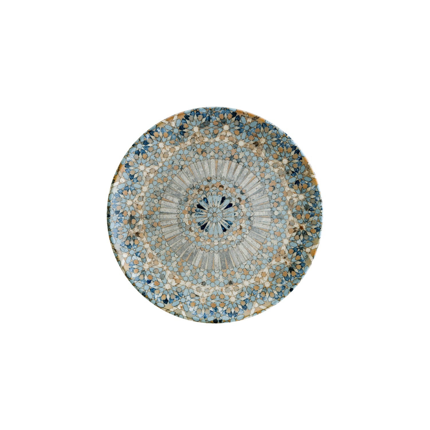 Bonna China Luca Mosaic Matte dia.10.5"  Round Decorated Porcelain Plate (Set of 4)