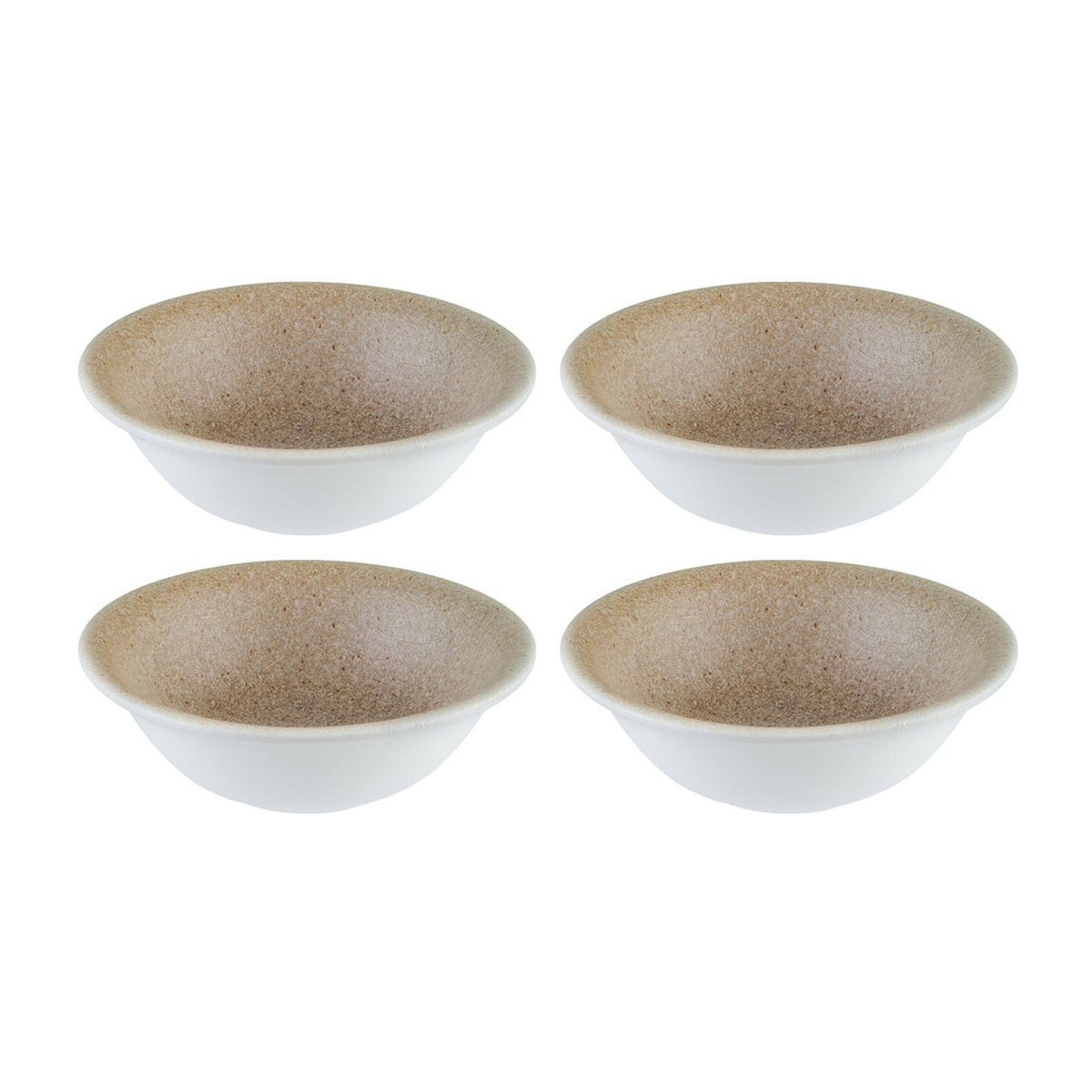 Bonna China Luca Salmon Matte dia.6.25" h:2" 13 oz. Round Salmon Porcelain Bowl (Set of 4)