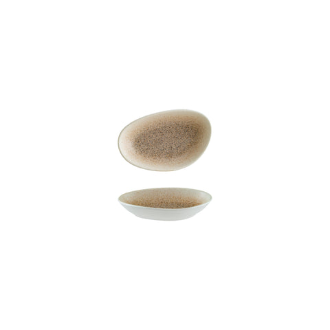 Bonna China Luca Salmon Matte 6" x 4" x h:1" Organic Salmon Porcelain Platter (Set of 2)