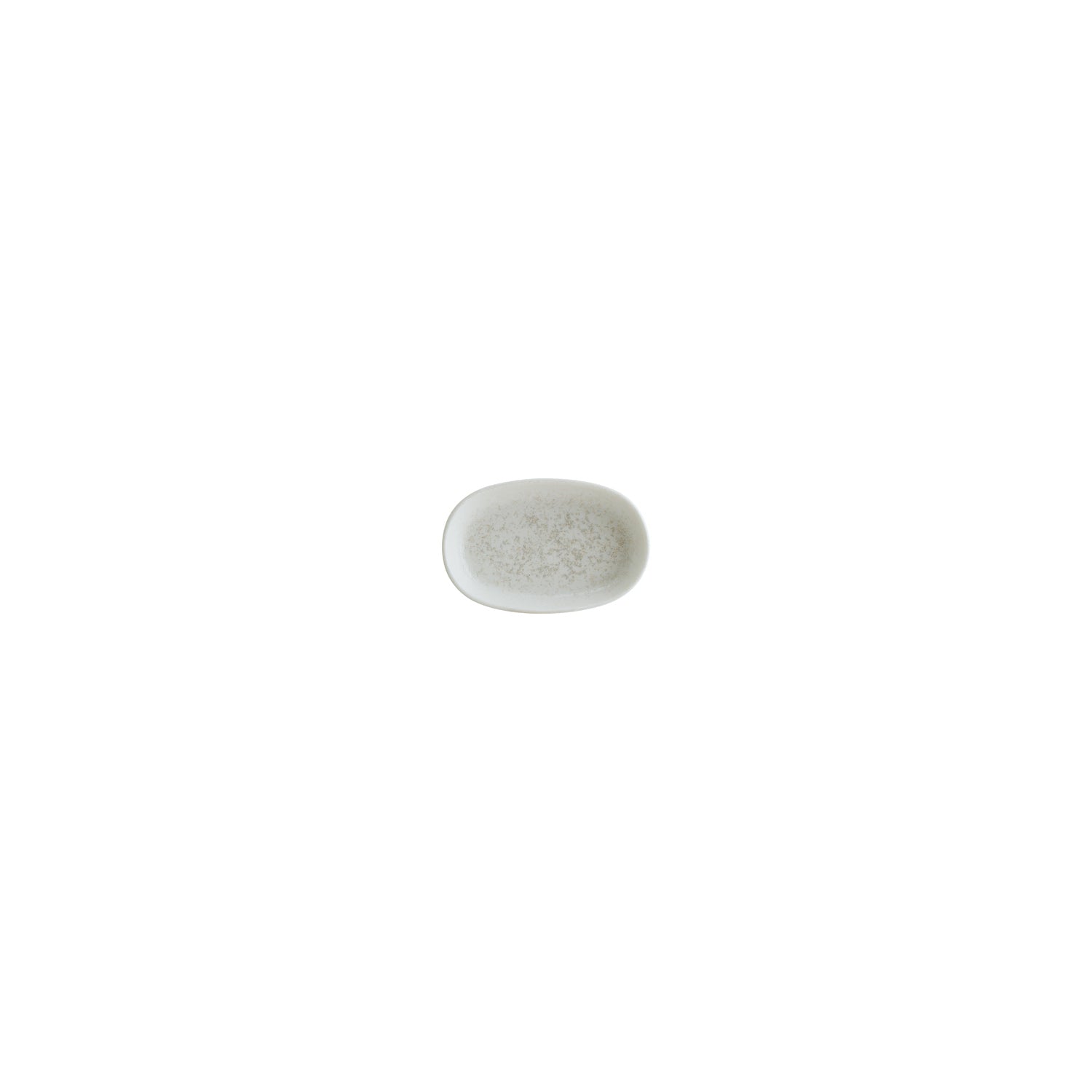 Bonna China Luna 4" x 2.5" x h:0.75" Oval White Porcelain Platter (Set of 4)