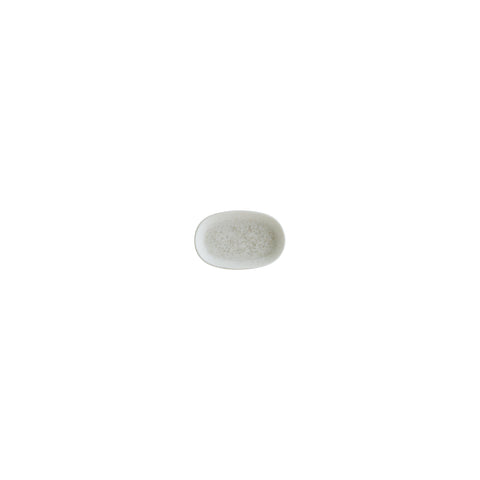 Bonna China Luna 4" x 2.5" x h:0.75" Oval White Porcelain Platter (Set of 4)