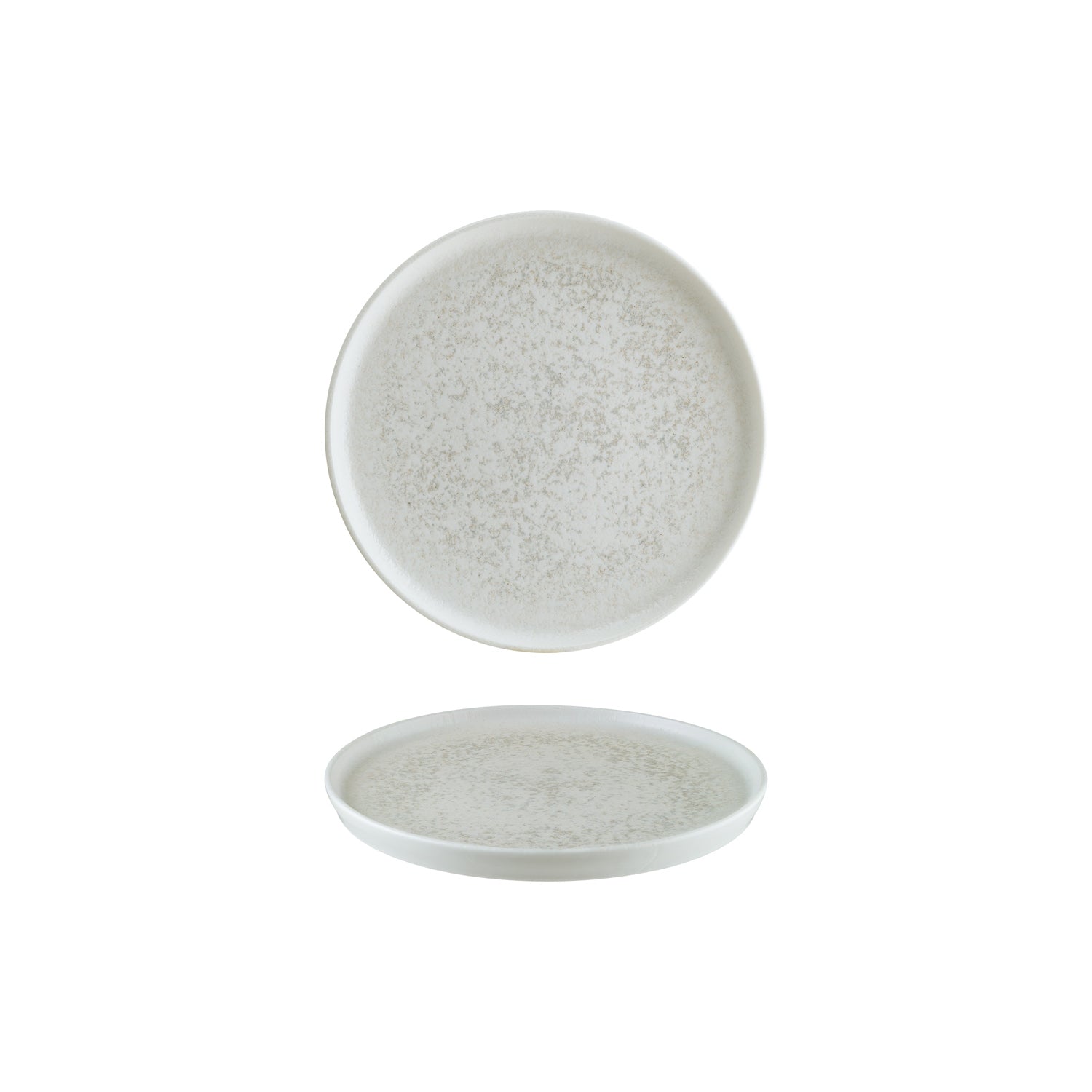 Bonna China Luna dia.8.75"  Round White Porcelain Plate (Set of 4)