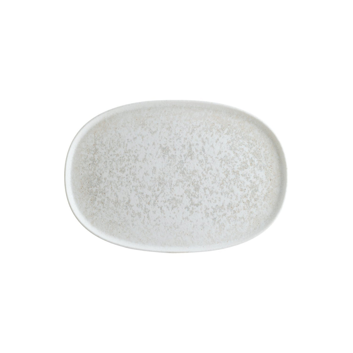 Luna Bonna 13" x 9" x h:0.75" Oval White Vitrified Platter (1 each)