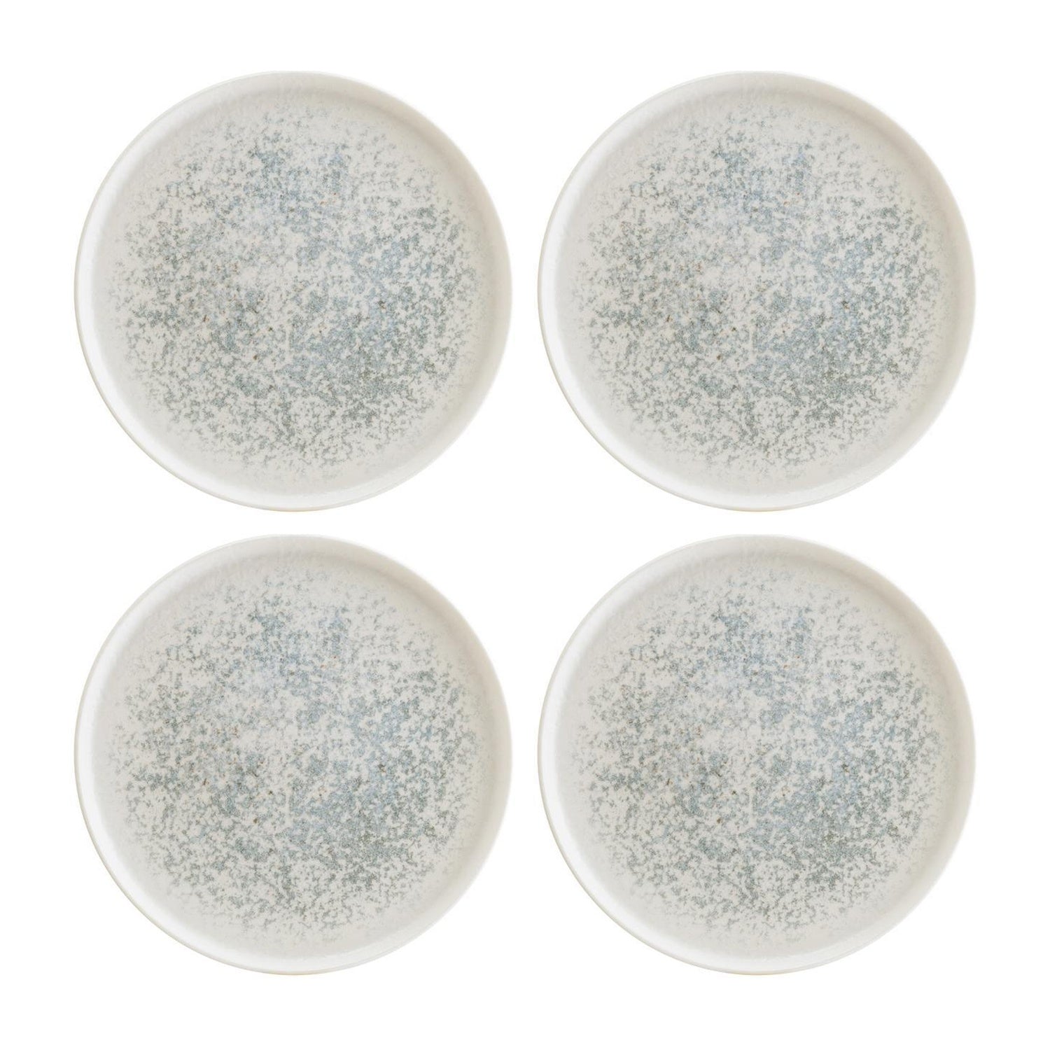 Bonna China Luna Ocean dia.8.75"  Round Blue Porcelain Plate (Set of 4)