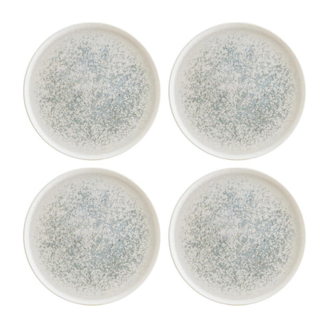 Bonna China Luna Ocean dia.8.75"  Round Blue Porcelain Plate (Set of 4)