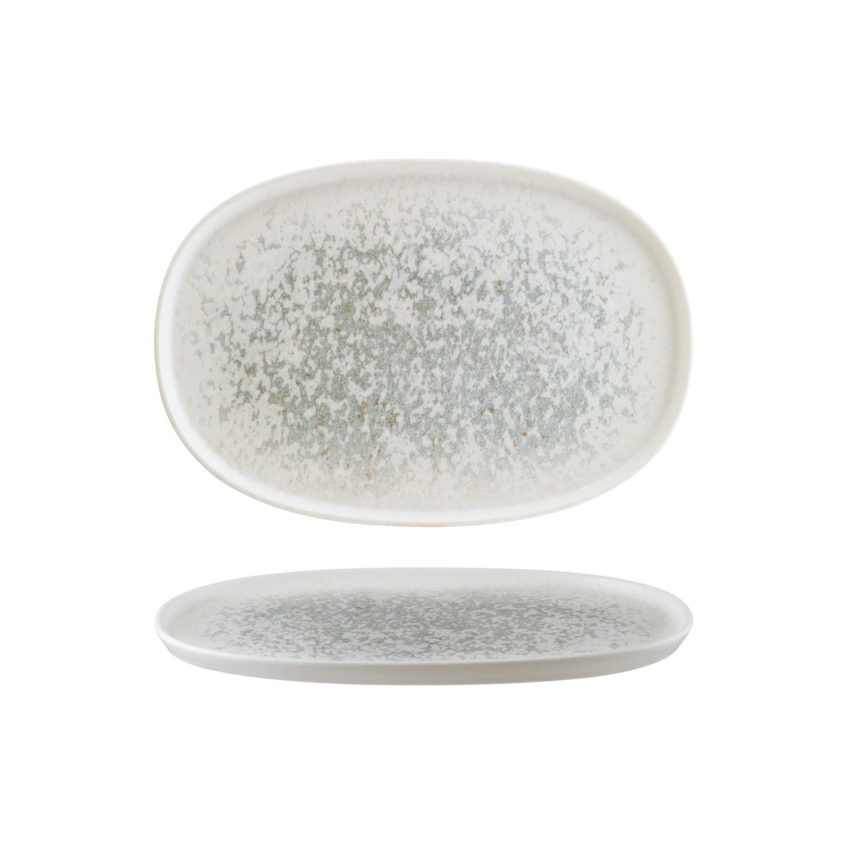 Bonna China Luna Ocean 13" x 9" x h:0.75" Oval Blue Porcelain Platter