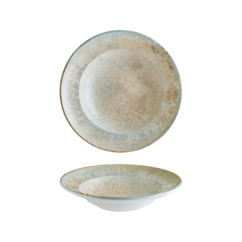 Luz dia.10.75" h:2.25" 16 oz. Round Decorated Porcelain Bowl (Set of 2)