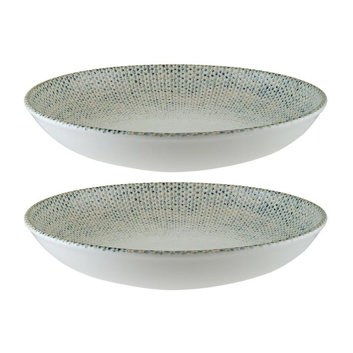 Bonna China Sway dia.10" h:2" 44 oz. Round Decorated Porcelain Bowl (Set of 2)