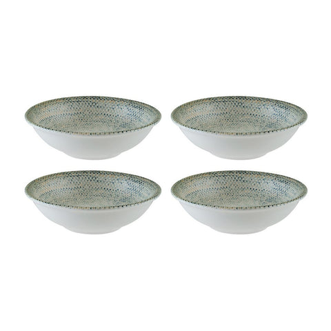 Bonna China Sway dia.5.25" h:1.5" 7 oz. Round Decorated Porcelain Bowl (Set of 4)