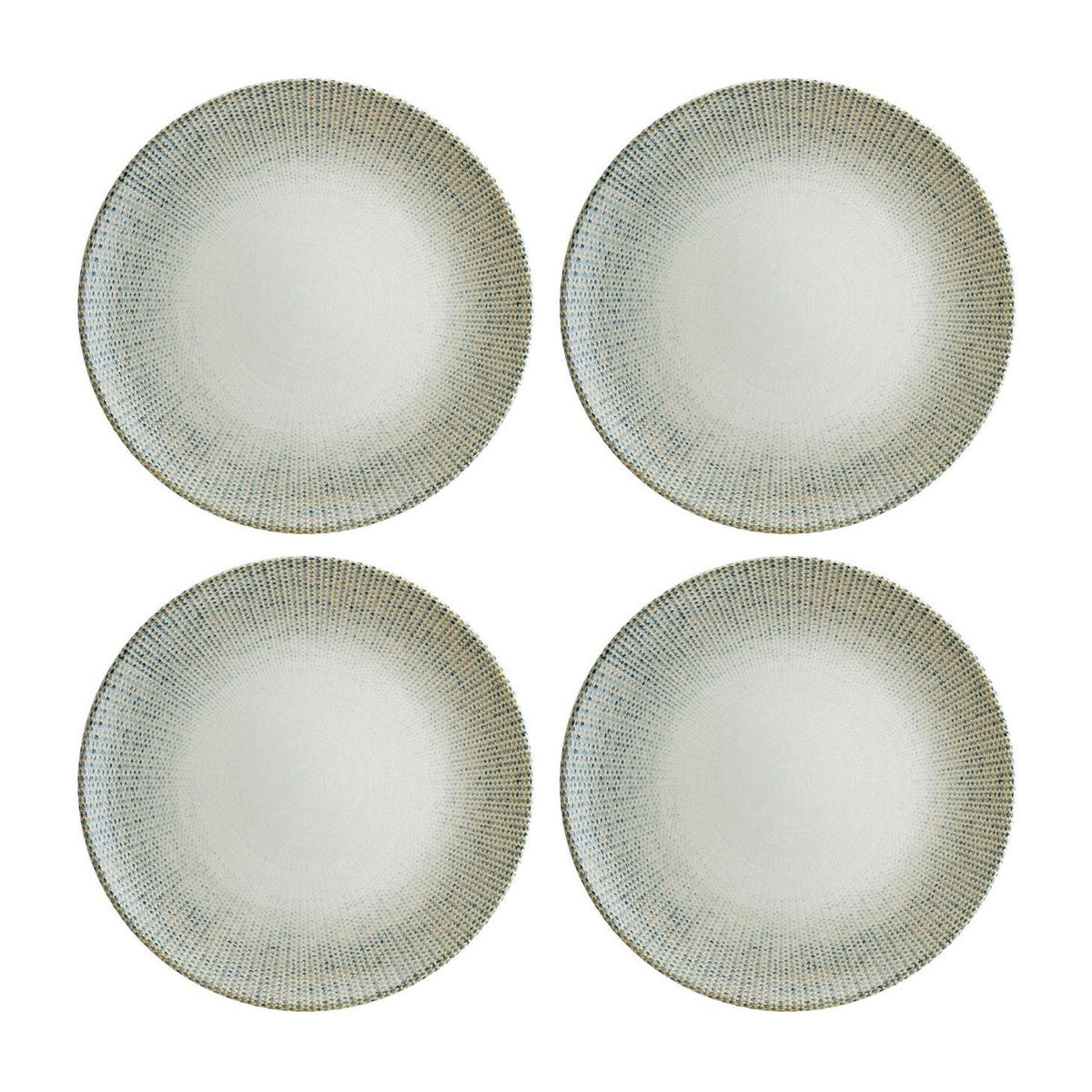 Bonna China Sway dia.10"  Round Decorated Porcelain Plate (Set of 4)