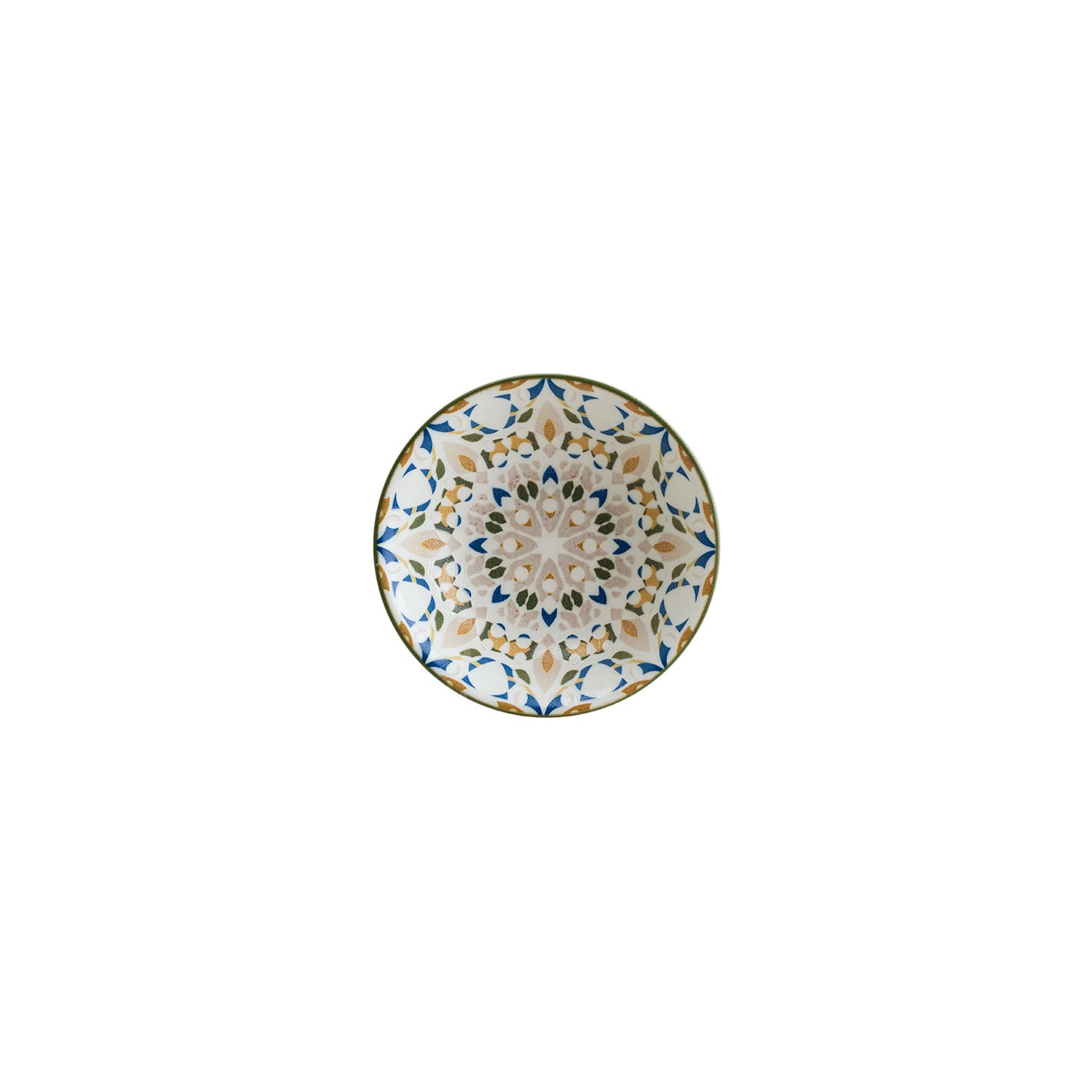 Tenango dia.5.25" h:1.5" 7 oz. Round Decorated Porcelain Bowl (Set of 4)