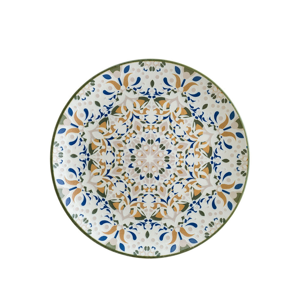 Bonna China Tenango dia.8.25"  Round Decorated Porcelain Plate (Set of 4)
