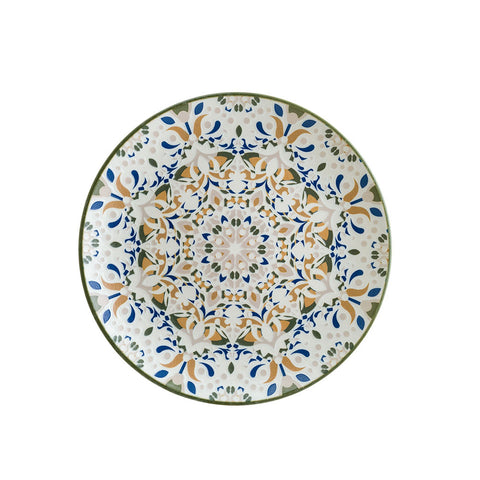 Bonna China Tenango dia.8.25"  Round Decorated Porcelain Plate (Set of 4)