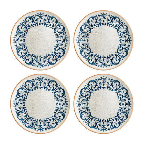 Bonna China Viento dia.10"  Round Decorated Porcelain Plate (Set of 4)