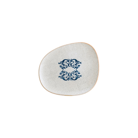 Bonna China Viento 9.5" x 7.5"  Organic Decorated Porcelain Plate (Set of 4)