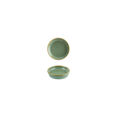 Bonna China Sage dia.4" h:1" 1 oz. Round Green Porcelain Bowl (Set of 4)