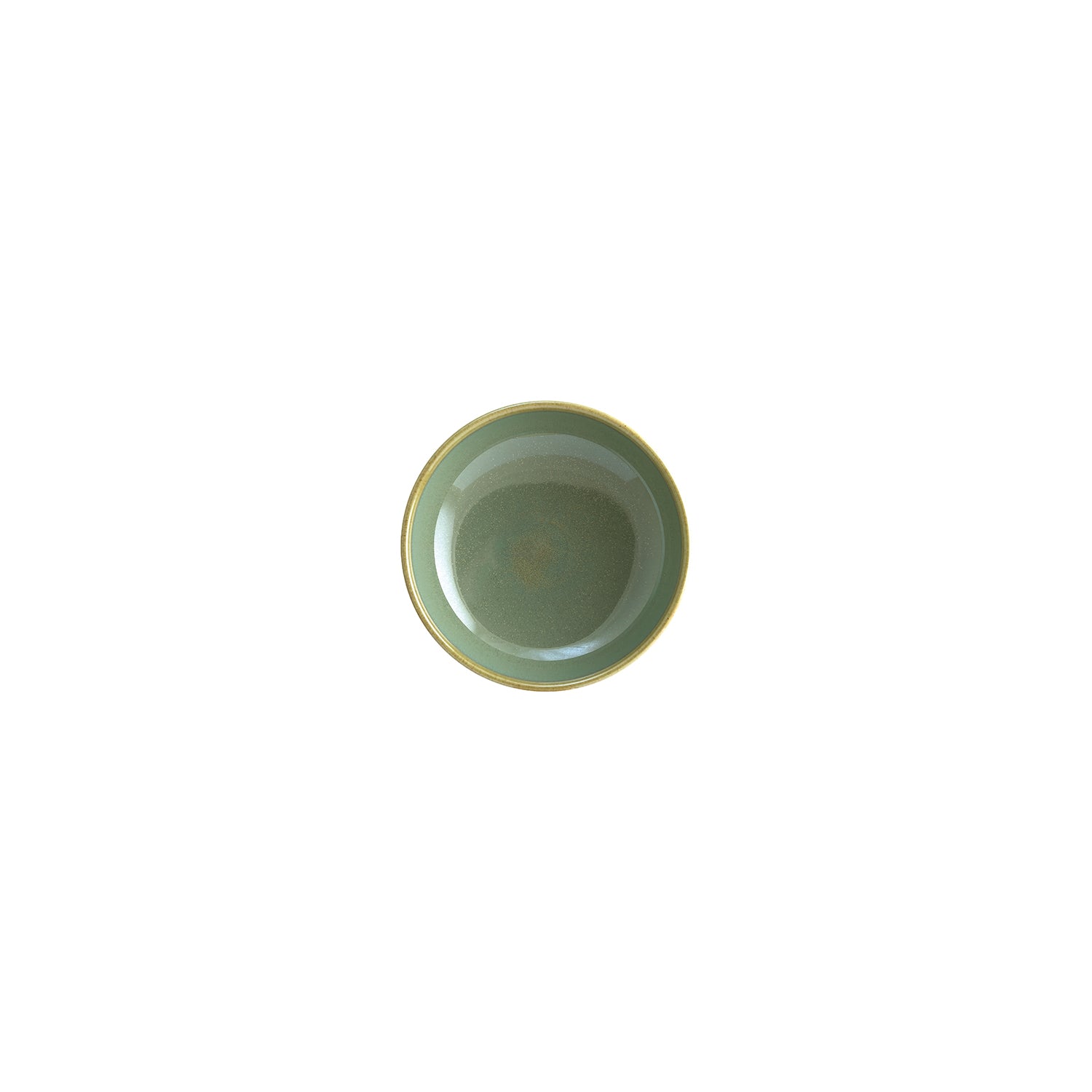 Bonna China Sage dia.5.5" h:2" 15 oz. Round Green Porcelain Bowl (Set of 4)