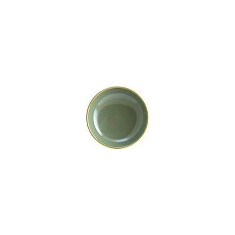 Bonna China Sage dia.5.5" h:2" 15 oz. Round Green Porcelain Bowl (Set of 4)