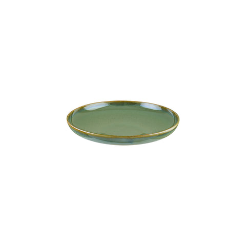 Bonna China Sage dia.9.75" h:2" Round Green Porcelain Deep Plate
