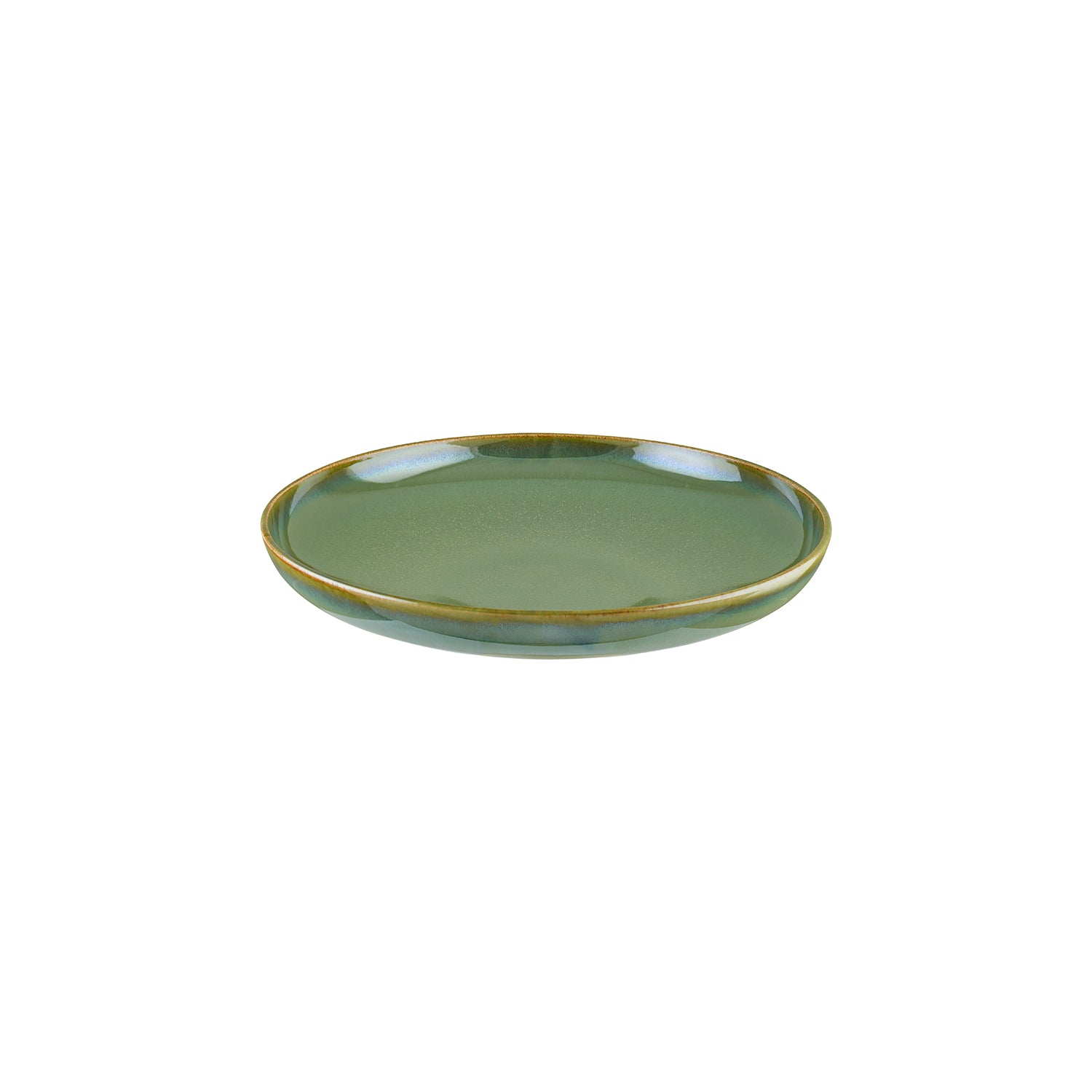 Bonna China Sage dia.10.75" h:2.25" Round Green Porcelain Deep Plate