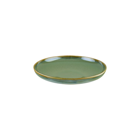 Bonna China Sage dia.10.75" h:2.25" Round Green Porcelain Deep Plate