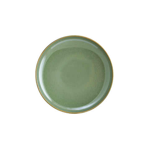 Bonna China Sage dia.10.75" h:2.25" Round Green Porcelain Deep Plate