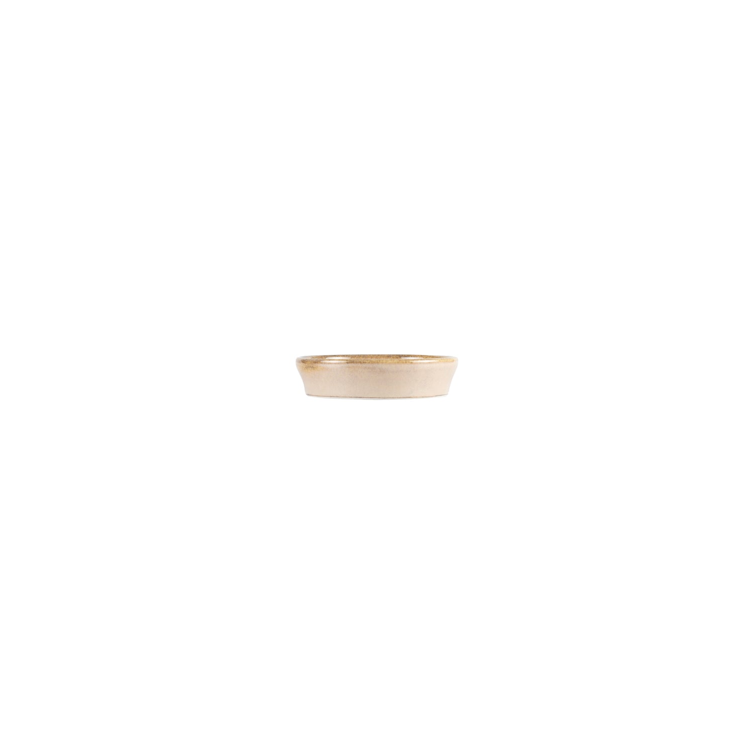 Bonna China Sand dia.4" h:1" 1 oz. Round Beige Porcelain Bowl (Set of 4)