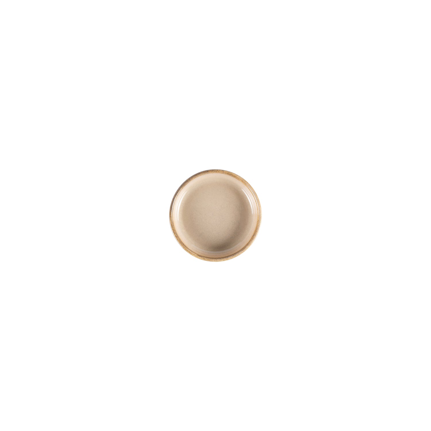 Bonna China Sand dia.4" h:1" 1 oz. Round Beige Porcelain Bowl (Set of 4)