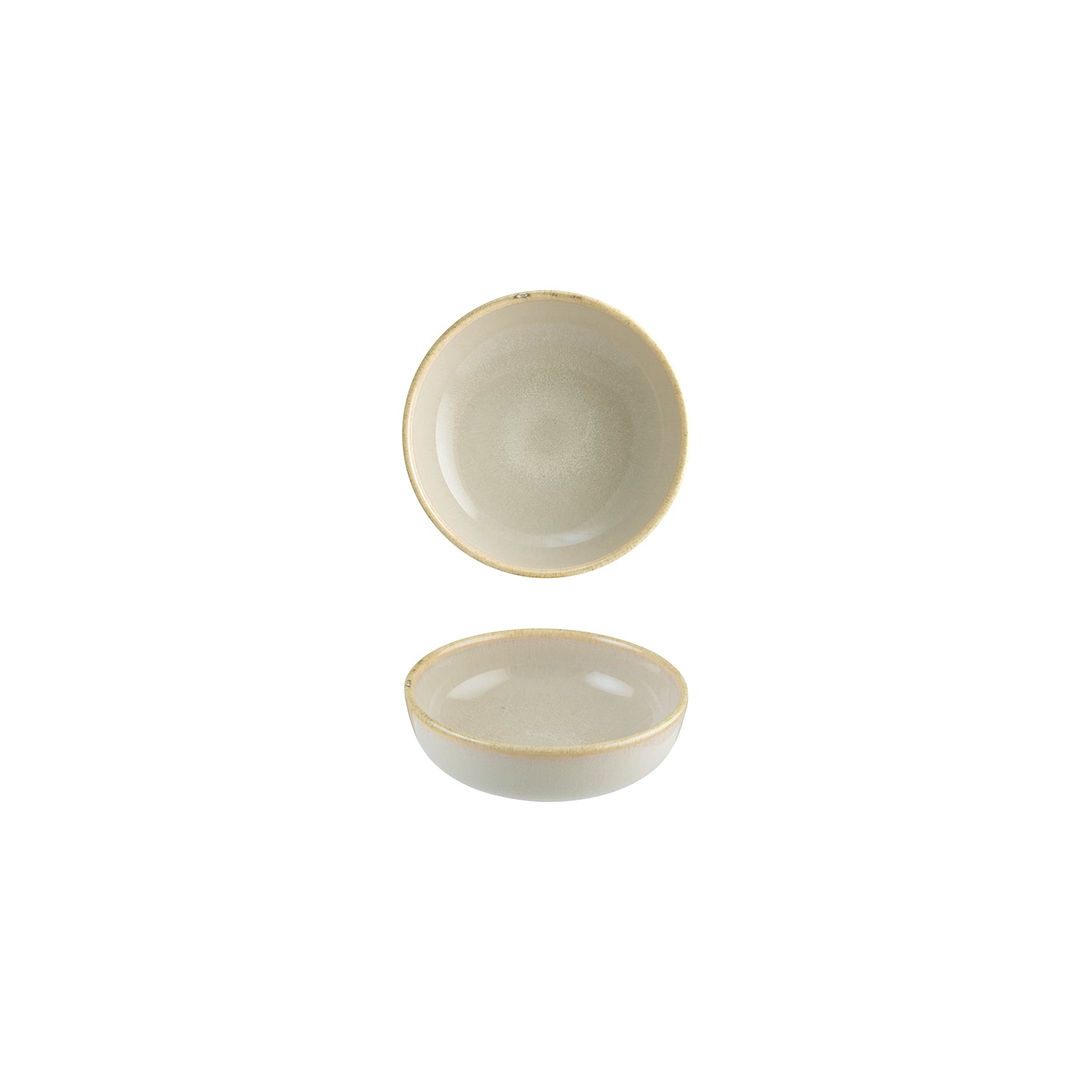 Bonna China Sand dia.5.5" h:2" 15 oz. Round Beige Porcelain Bowl (Set of 4)