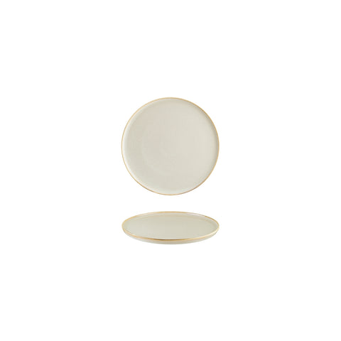 Bonna China Sand dia.6.25"  Round Beige Porcelain Plate (Set of 4)