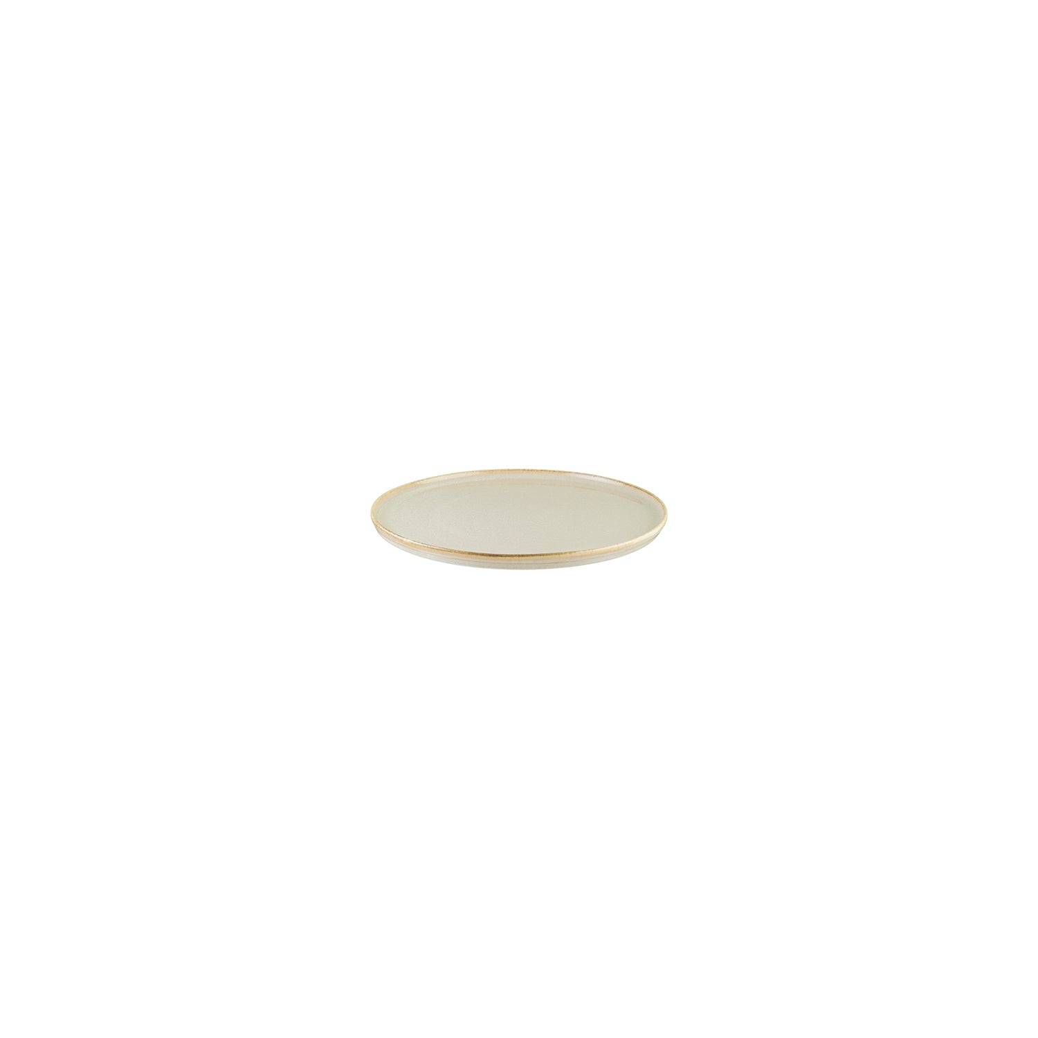 Bonna China Sand dia.6.25"  Round Beige Porcelain Plate (Set of 4)