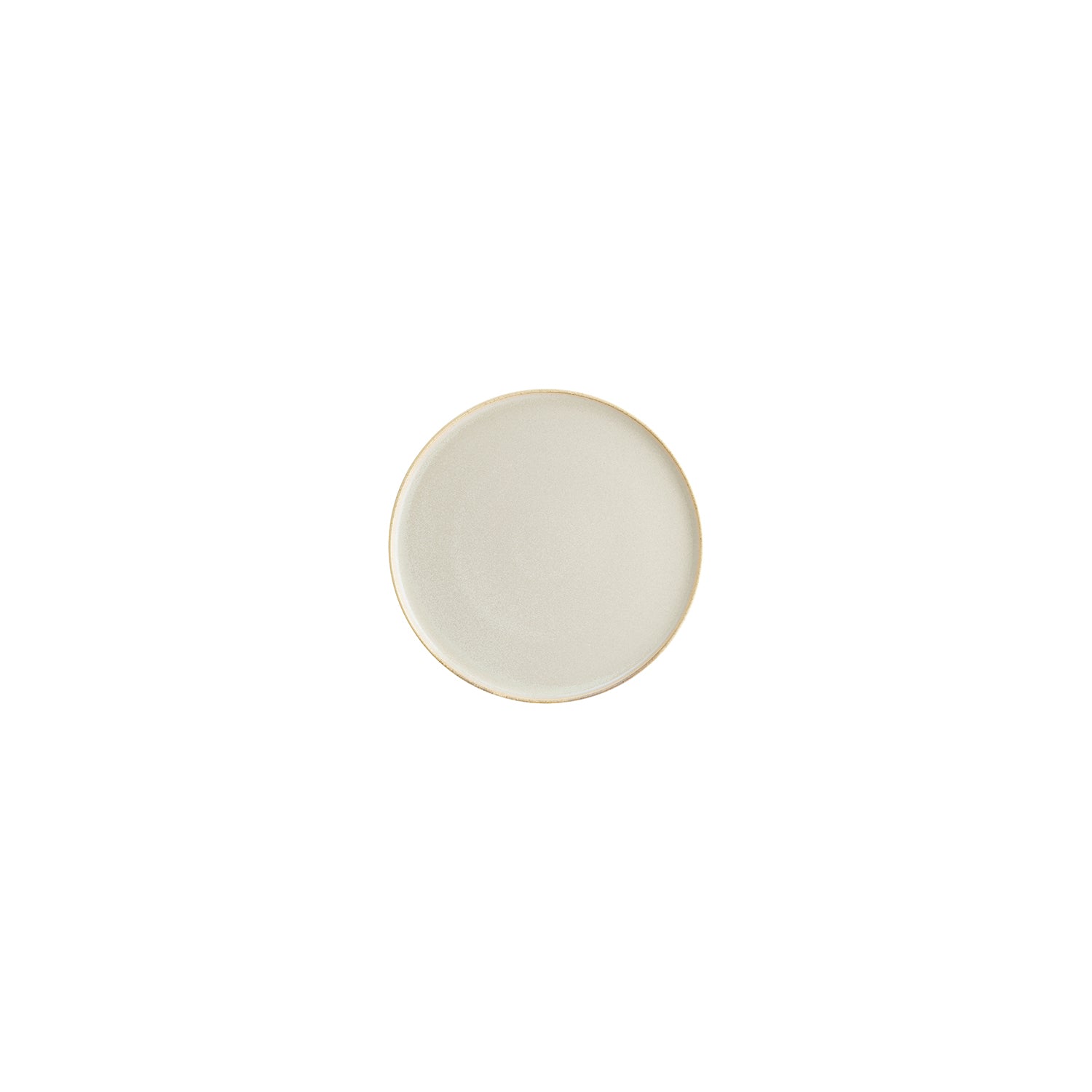 Bonna China Sand dia.6.25"  Round Beige Porcelain Plate (Set of 4)