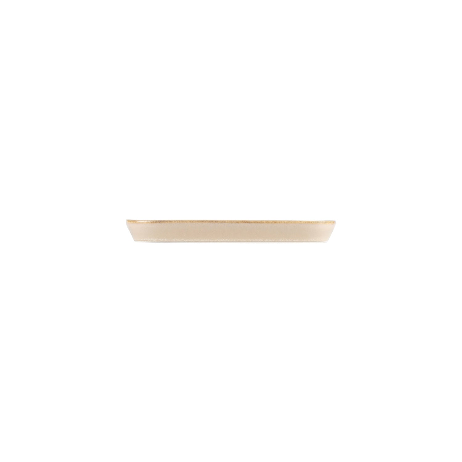 Bonna China Sand 8.5" x 4" x h:0.75" Oval Beige Porcelain Platter