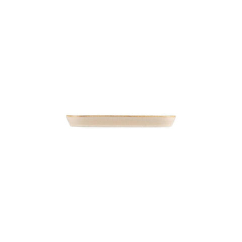 Bonna China Sand 8.5" x 4" x h:0.75" Oval Beige Porcelain Platter