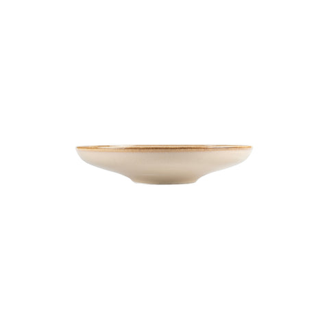 Bonna China Sand dia.9.75" h:2" Round Beige Porcelain Deep Plate