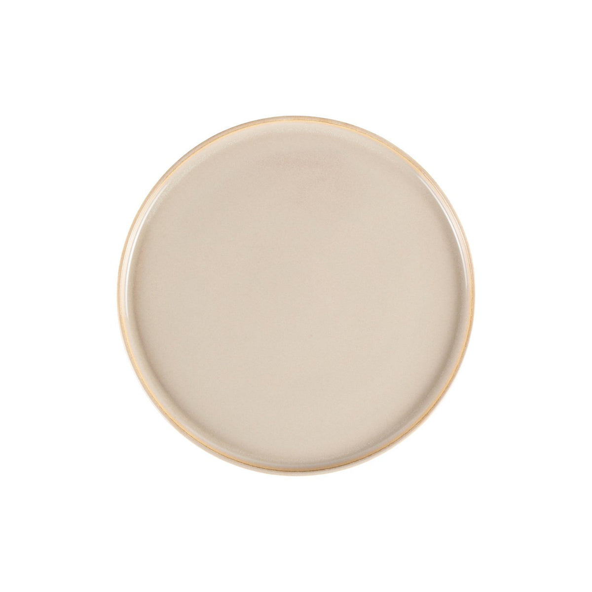 Sand dia.11" Round Beige Vitrified Plate (1 each)