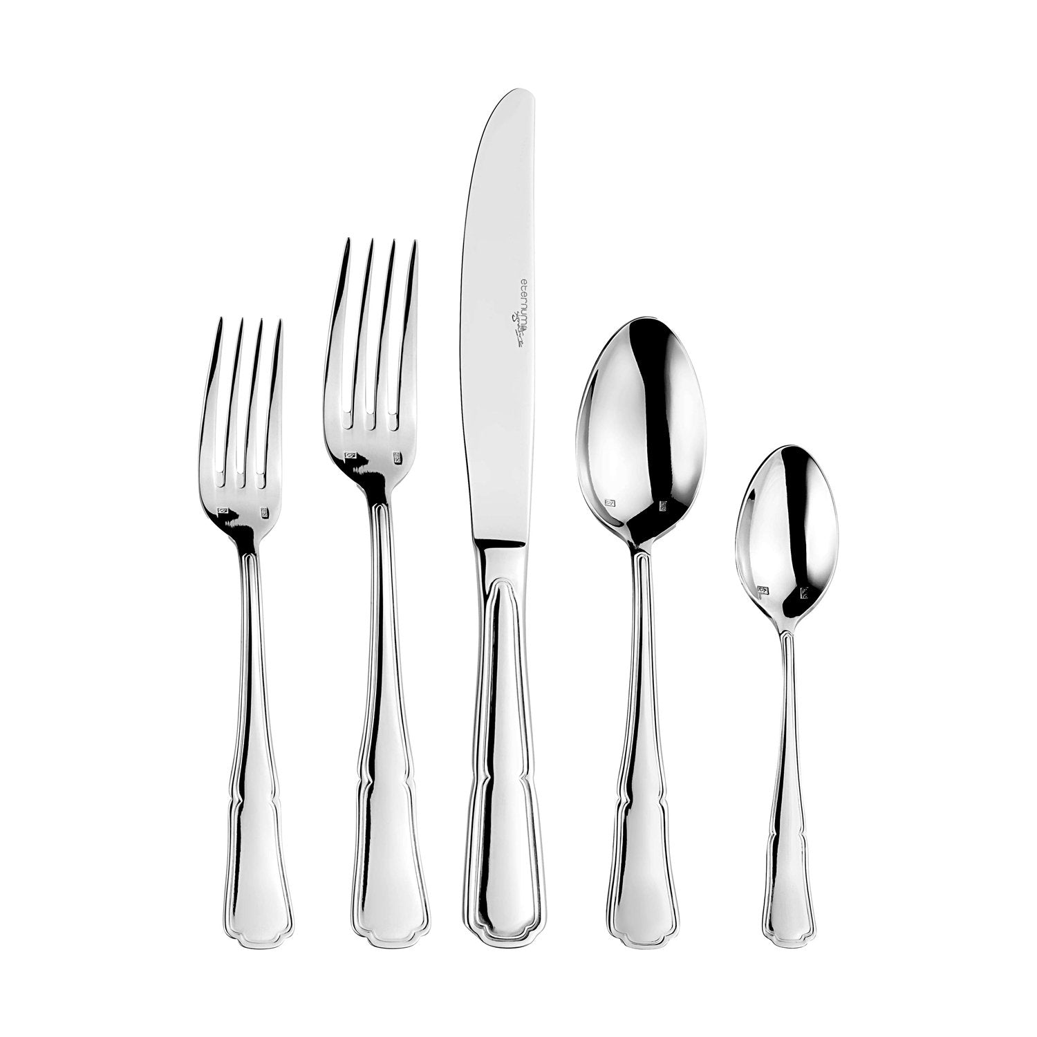 Turgla Home Contour 20 Pieces 18/10 Stainless Steel Flatware Set, Service For 4