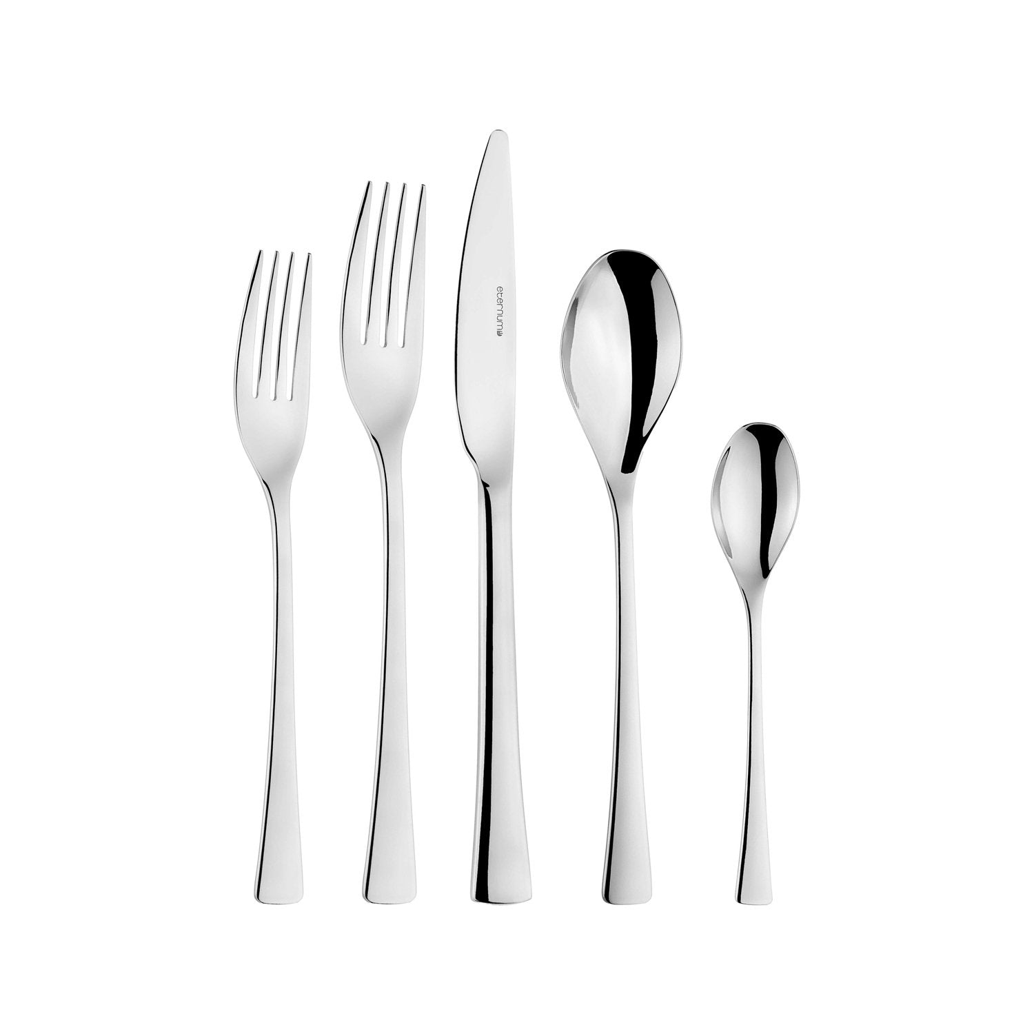 Turgla Home Curve 30 Pieces 18/10 Stainless Steel Flatware Set, Service For 6
