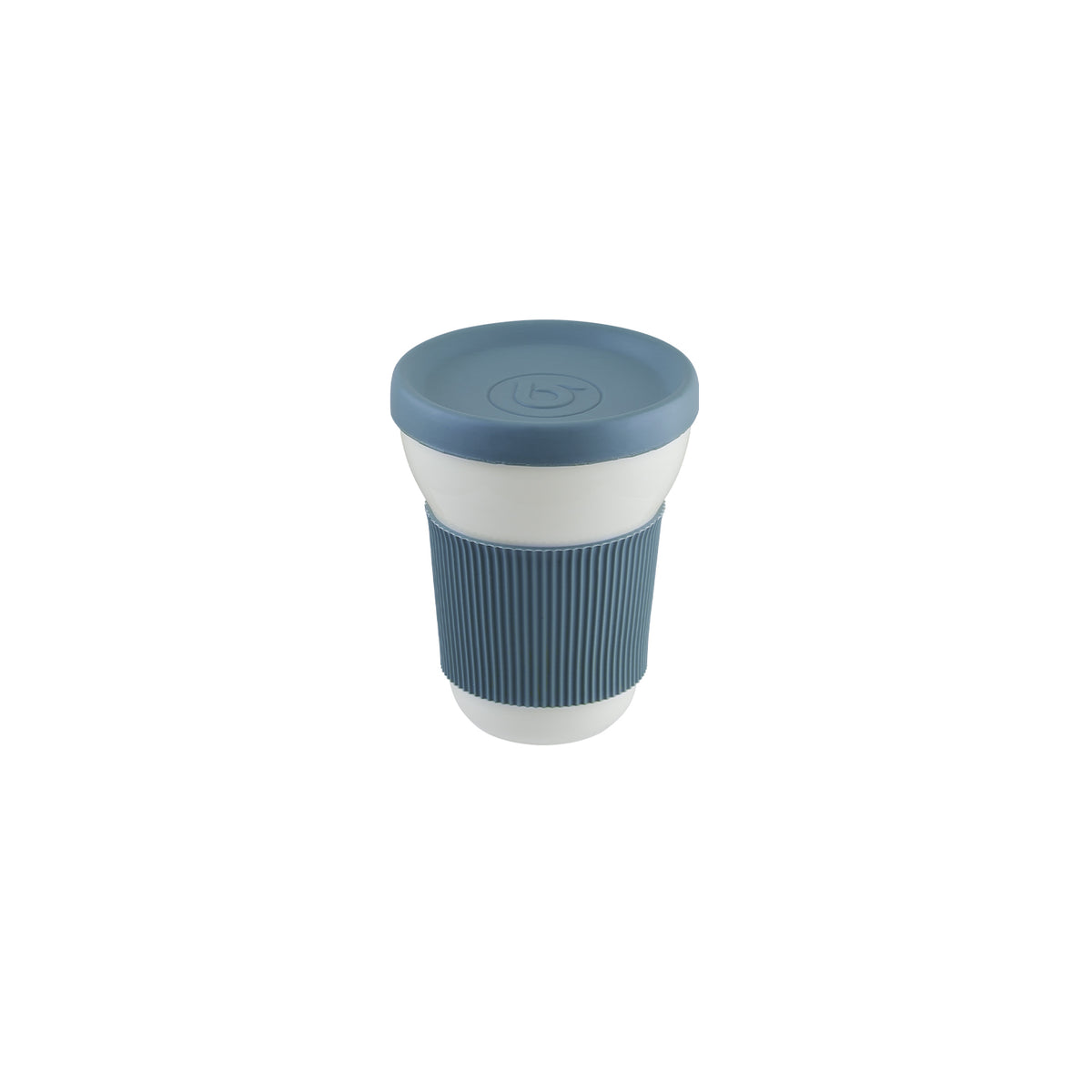Softline Handleless  dia.3.75" h:4.75" 12 oz. Round Porcelain Mug (Set of 2)