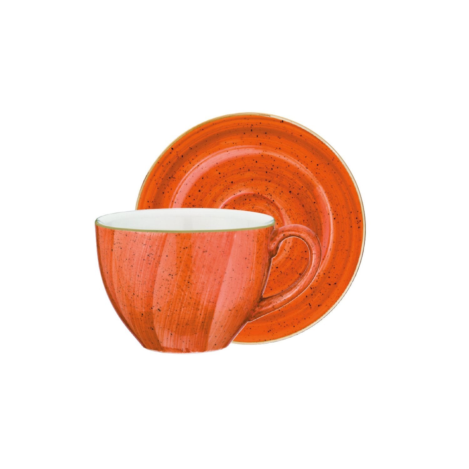Terracota Bistro 7 oz. Coffee Cup+Saucer Set for 2