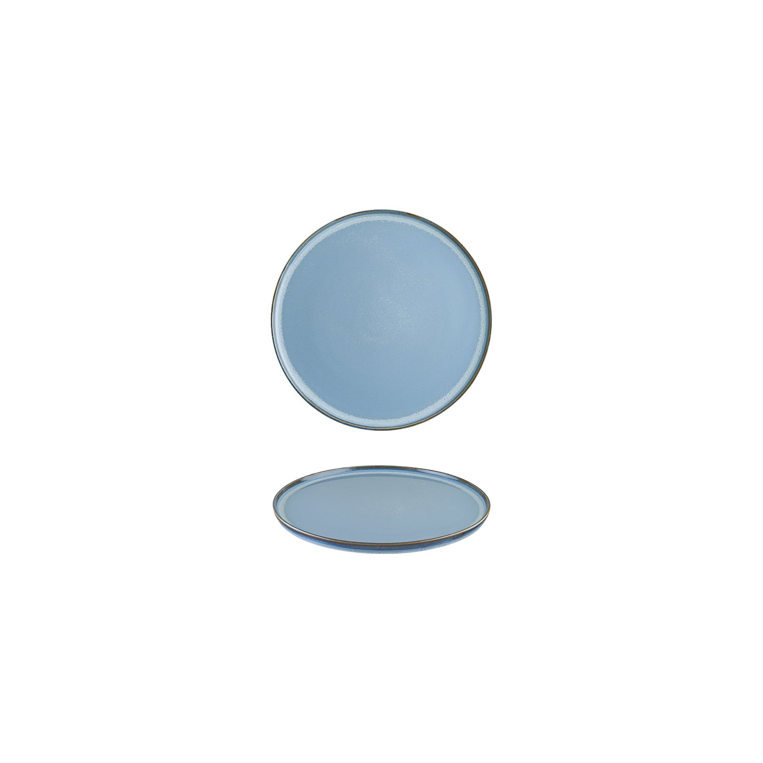 Bonna China Sky dia.6.25"  Round Blue Porcelain Plate (Set of 4)