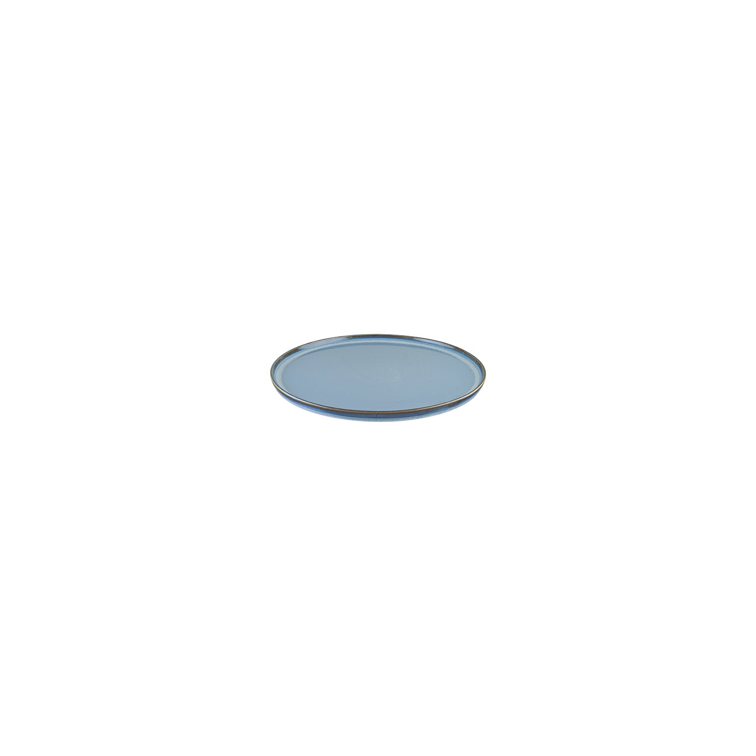 Bonna China Sky dia.6.25"  Round Blue Porcelain Plate (Set of 4)