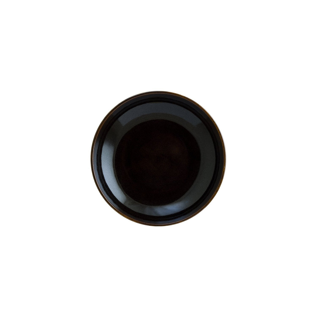 Sphere Earth dia.9" h:2" 34 oz. Round Black Vitrified Bowl (1 each)