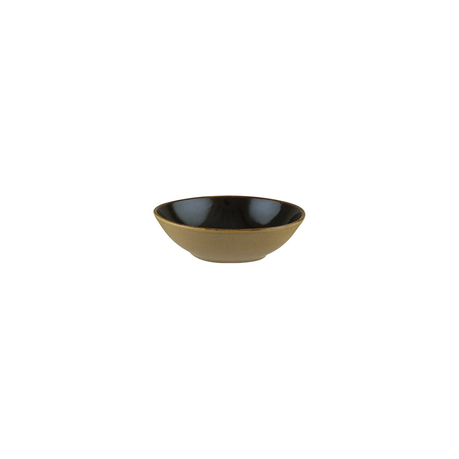 Bonna China Sphere Ocean 7" x 6.5" x h:2" 16 oz. Organic Black Porcelain Bowl (Set of 2)
